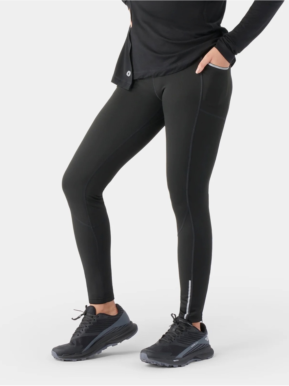 Smartwool Women's Active Fleece Tight in Black L